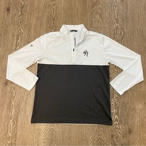 White and gray Quarter-Zip Pullover levelwear  Medium